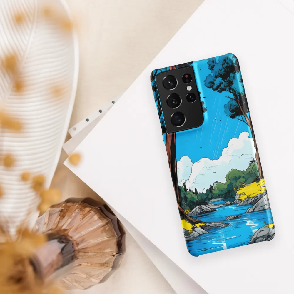 Tranquil River in a Comic Landscape