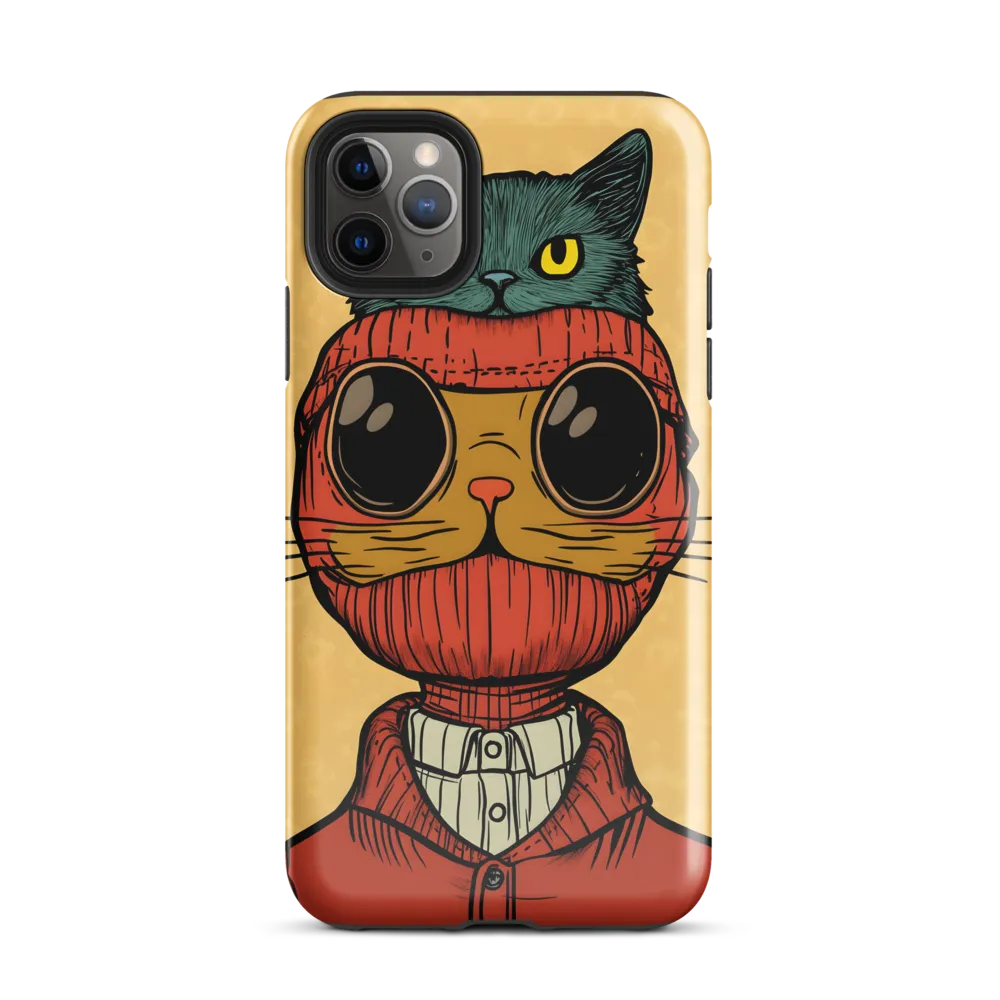 Whimsical Fusion: Cat and Human | Phone Case |  11 Pro Max | Tough Case | Glossy