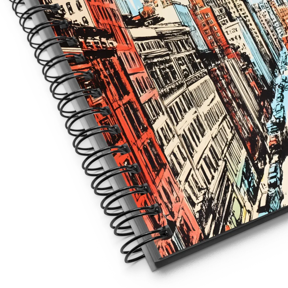 Urban Symphony: A City in Color | Spiral Notebook