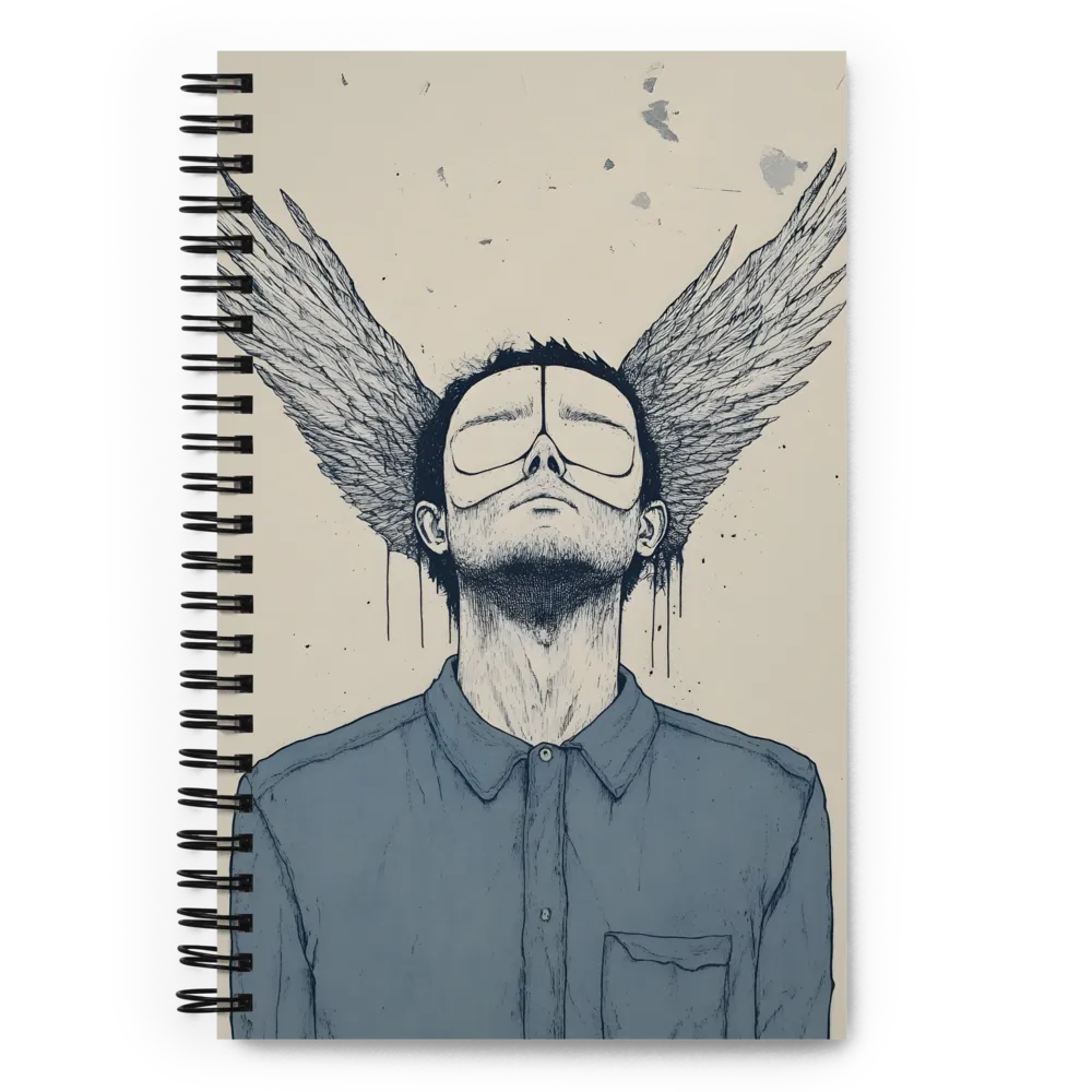 Wings of Reflection | Spiral Notebook