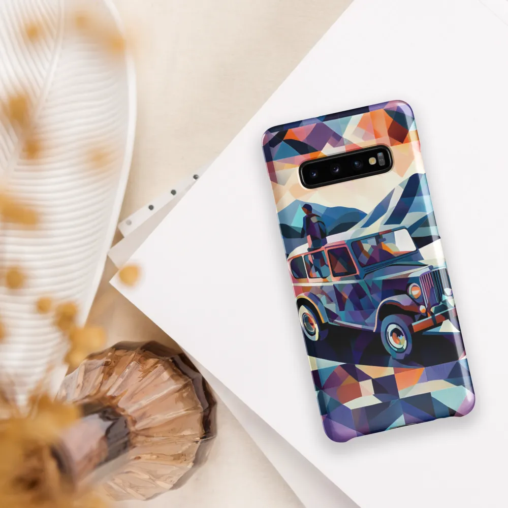 Journey Through Geometric Dreams | Phone Case |  S10 Plus | Snap Case | Glossy