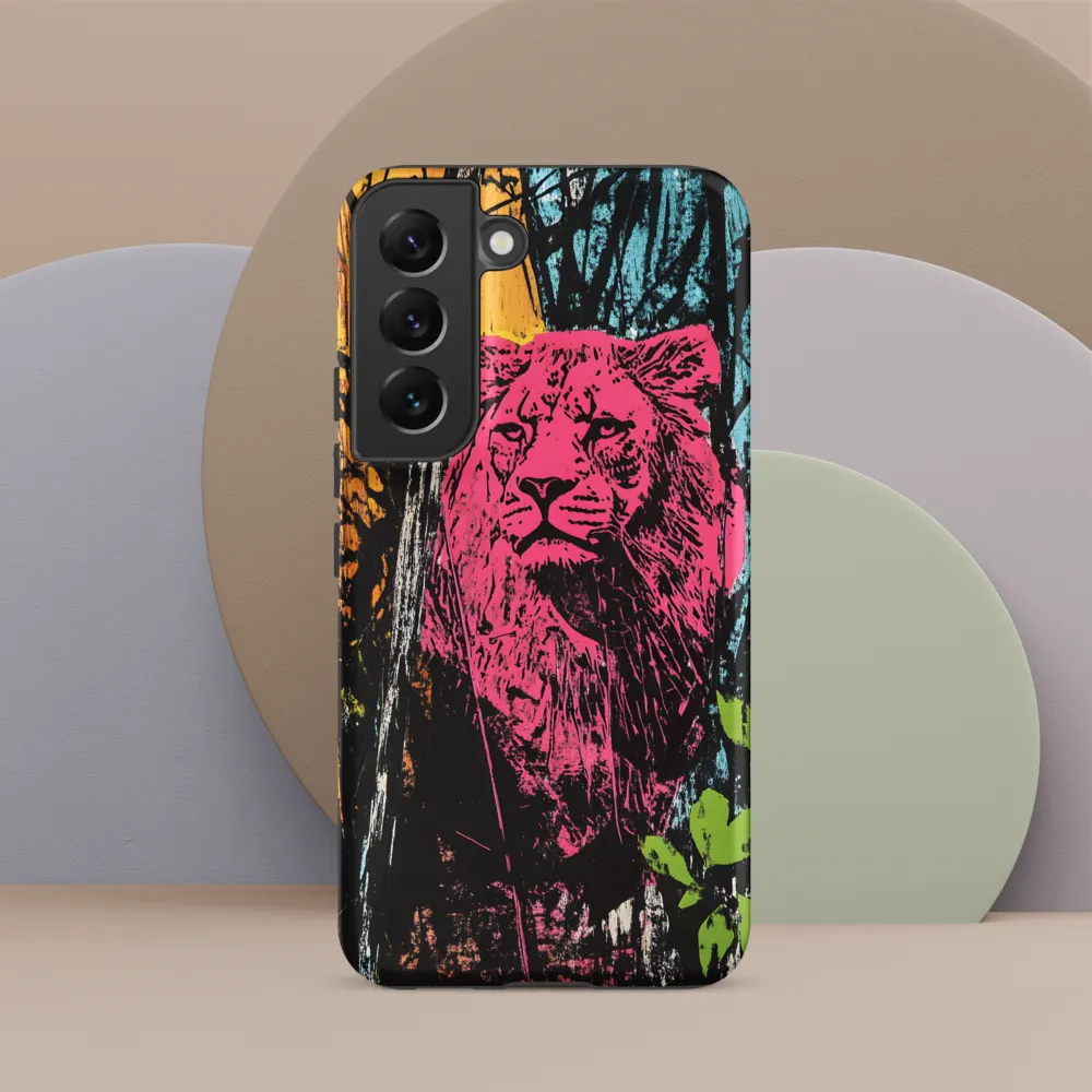 Fierce Vibrance: The Pink Lion