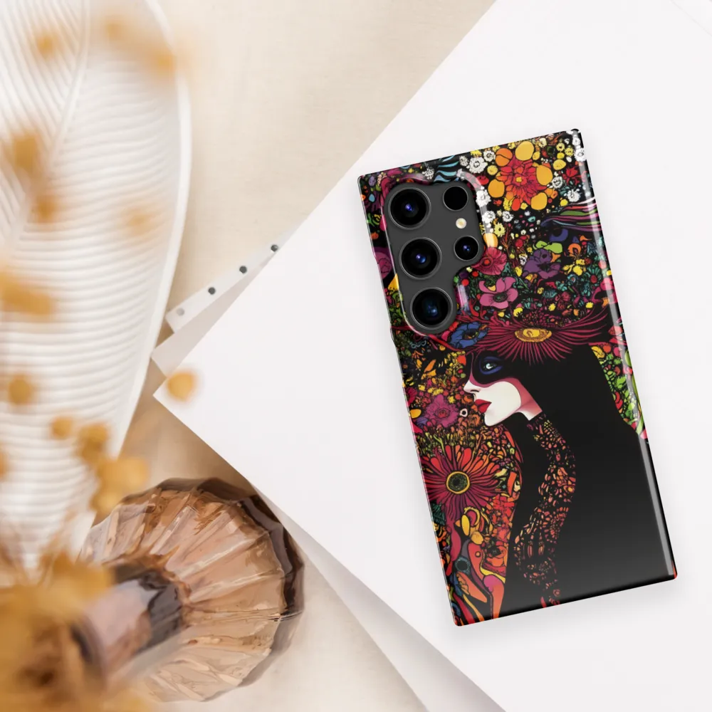 Mystical Flora: A Psychedelic Dream | Phone Case |  S24 Ultra | Snap Case | Glossy