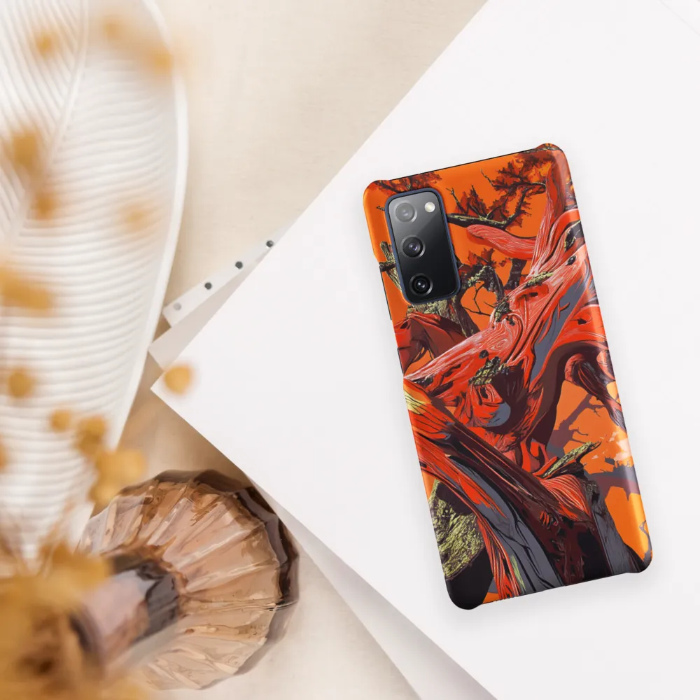 Life in Motion: An Abstract Tree | Phone Case |  S20 FE | Snap Case | Matte