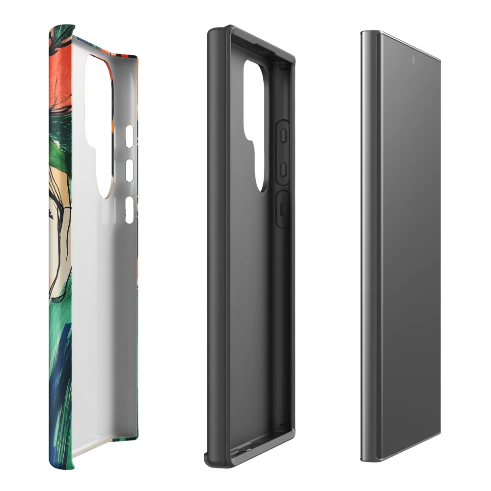 Radiant Bloom: A Serene Portrait | Phone Case |  S23 Ultra | Tough Case | Matte