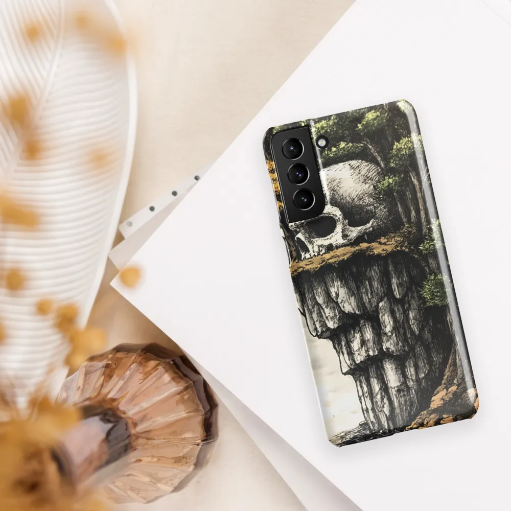 The Whispering Skull: A Surreal Encounter with Nature | Phone Case |  S21 Plus | Snap Case | Glossy
