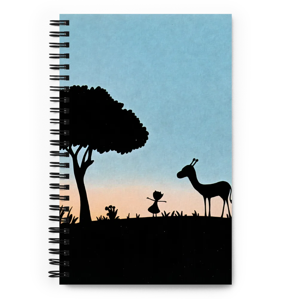 Curiosity in the Silhouette | Spiral Notebook