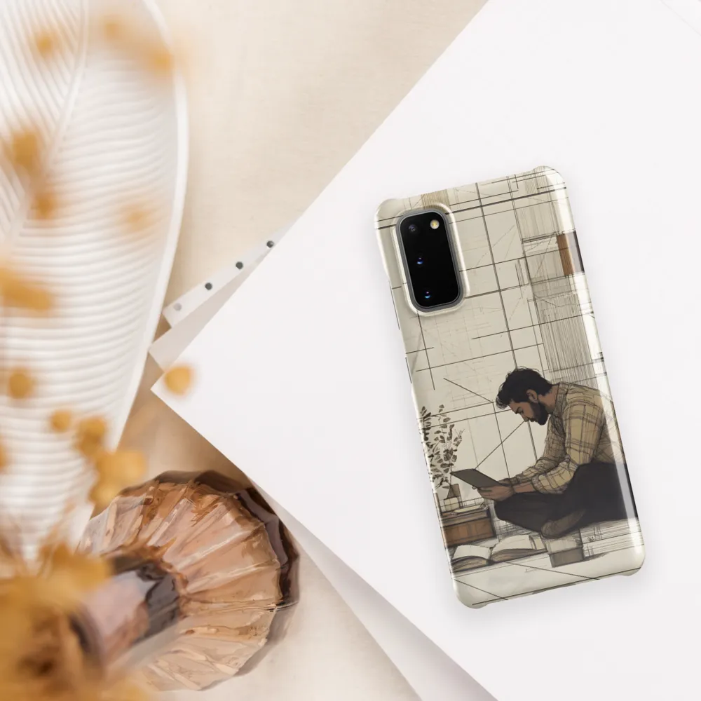 Quiet Reflections in Line | Phone Case |  S20 | Snap Case | Glossy