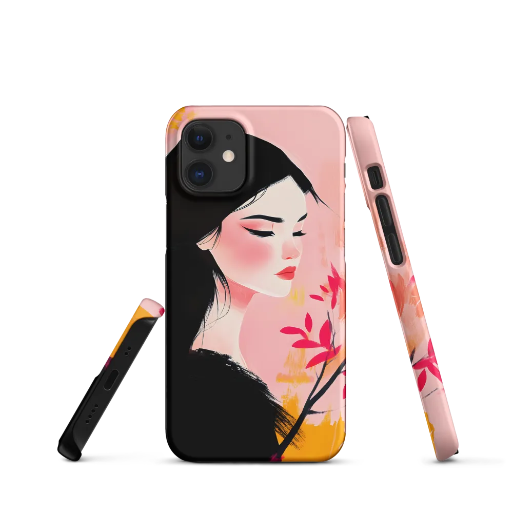 Pink Profile with Blossom Branch