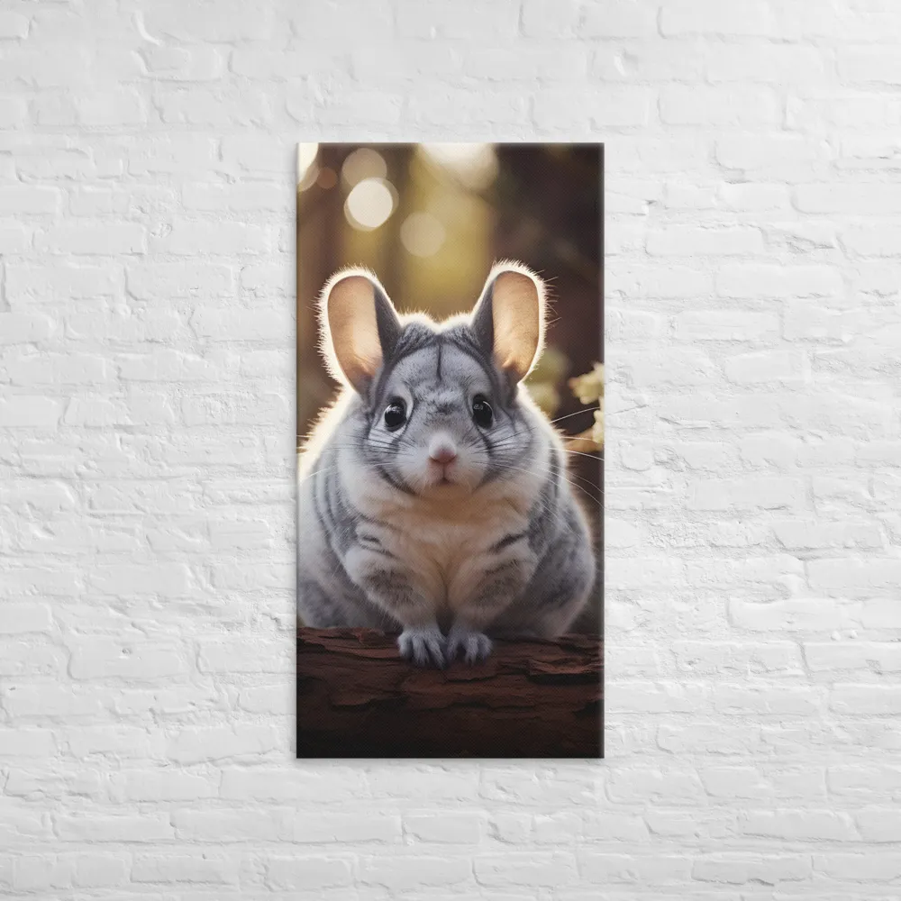 Curious Chinchilla in the Forest
