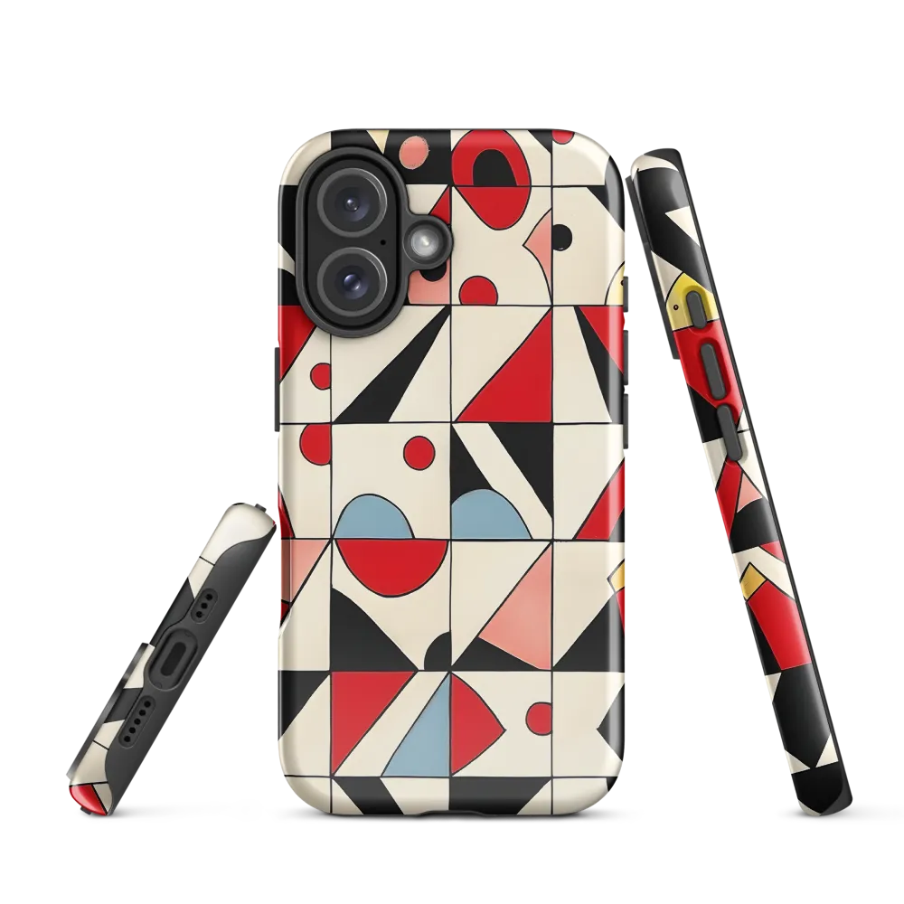 Dynamic Geometric Harmony | Phone Case |  16 | Tough Case | Glossy