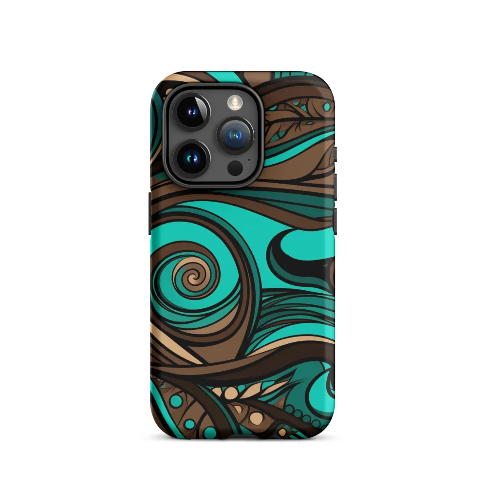 Fluctuating Currents | Phone Case |  15 Pro | Tough Case | Matte