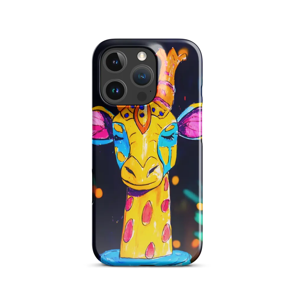 Whimsical Giraffe in Vibrant Colors