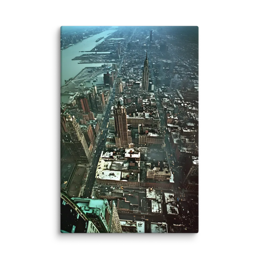 Aerial Symphony of Urban Life | Canvas | 32″×48″