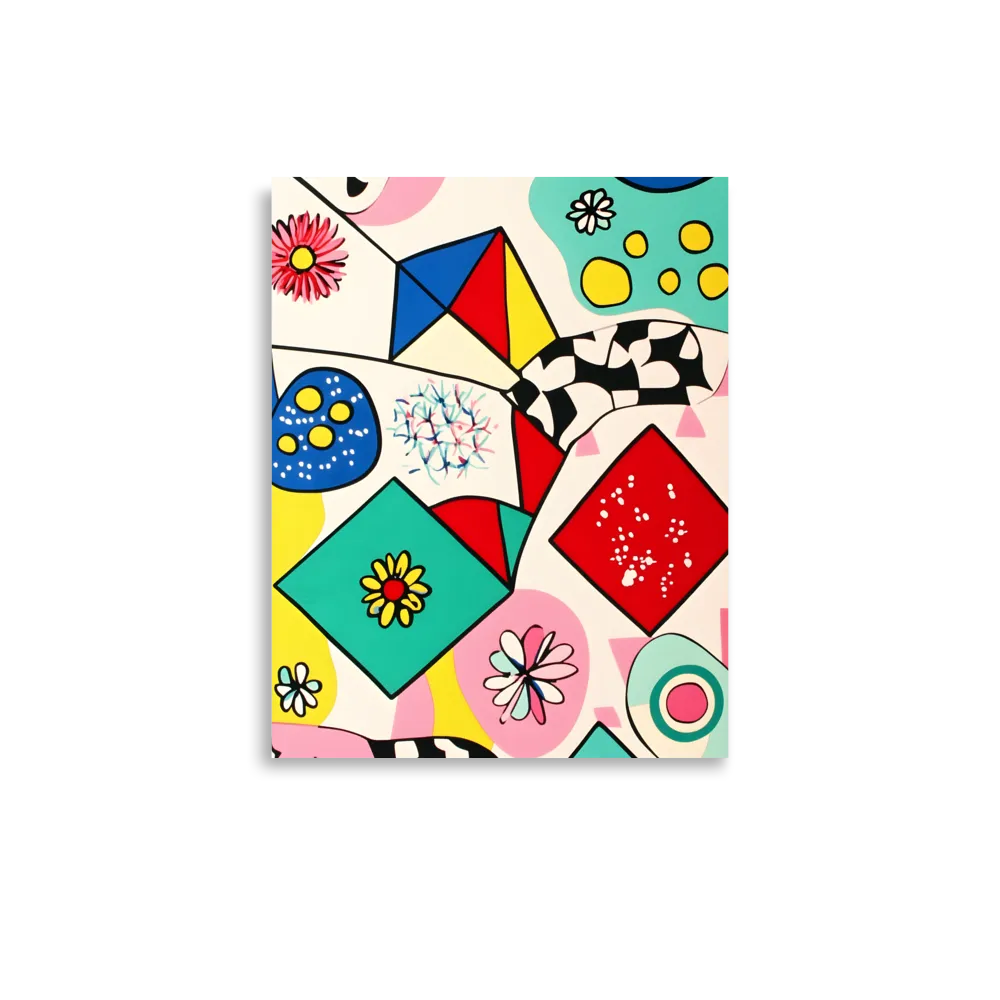 Joyful Geometry: A Playful Dance of Shapes and Colors | Poster | 11″×14″
