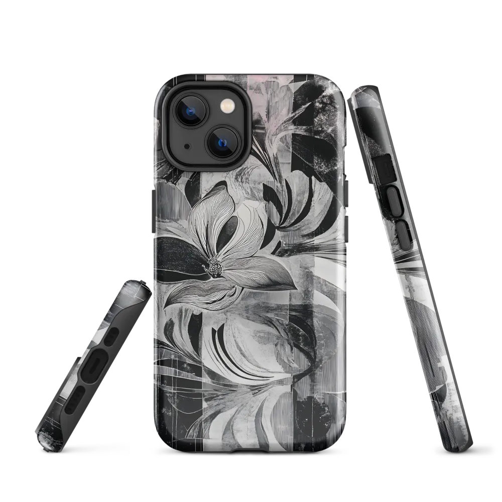Floral Fusion in Monochrome