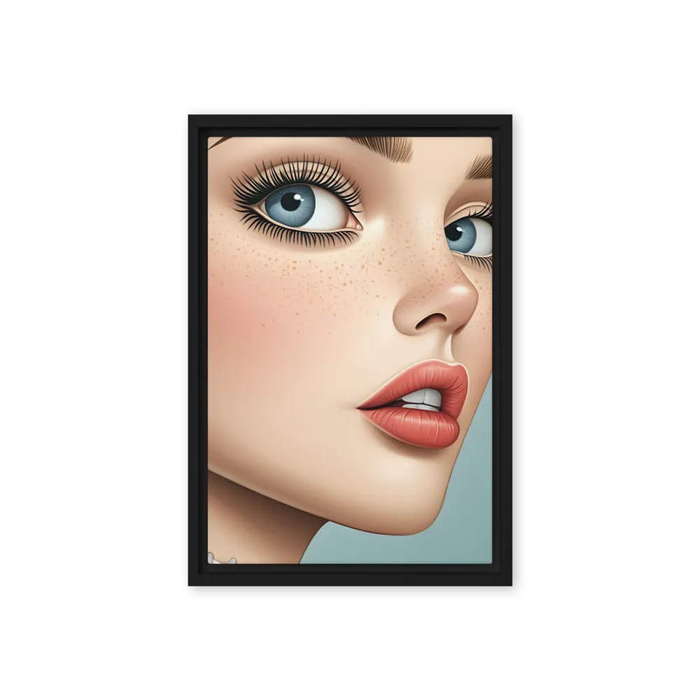 Intriguing Elegance | Canvas with Black Frame | 12″×18″