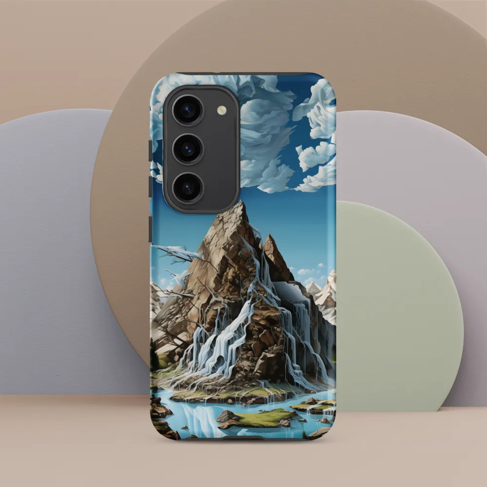 Majestic Cascade: A Mountain Masterpiece