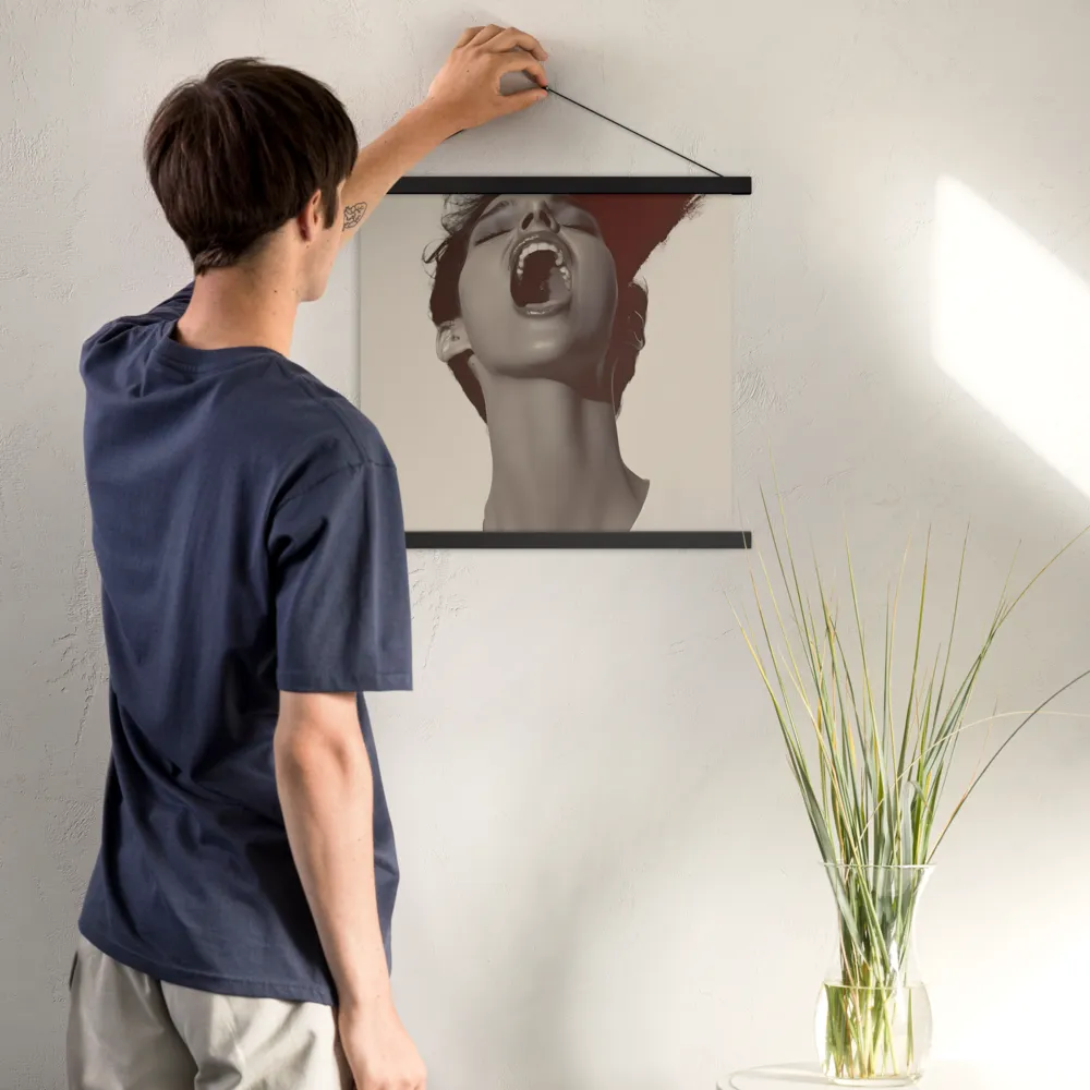 Echoes of Emotion | Poster With Black Wood Hanger | 18″×18″