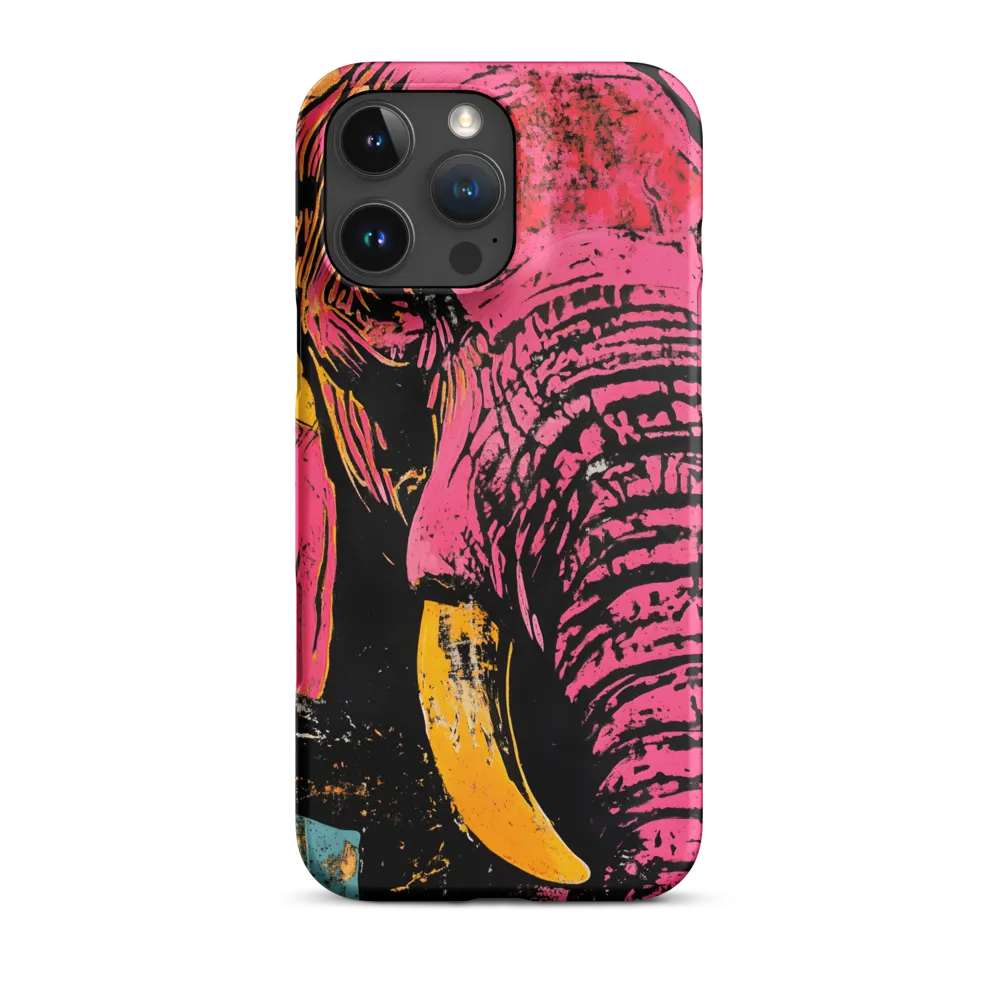 Bold Encounter: The Vibrant Elephant | Phone Case |  16 Pro Max | Snap Case | Matte