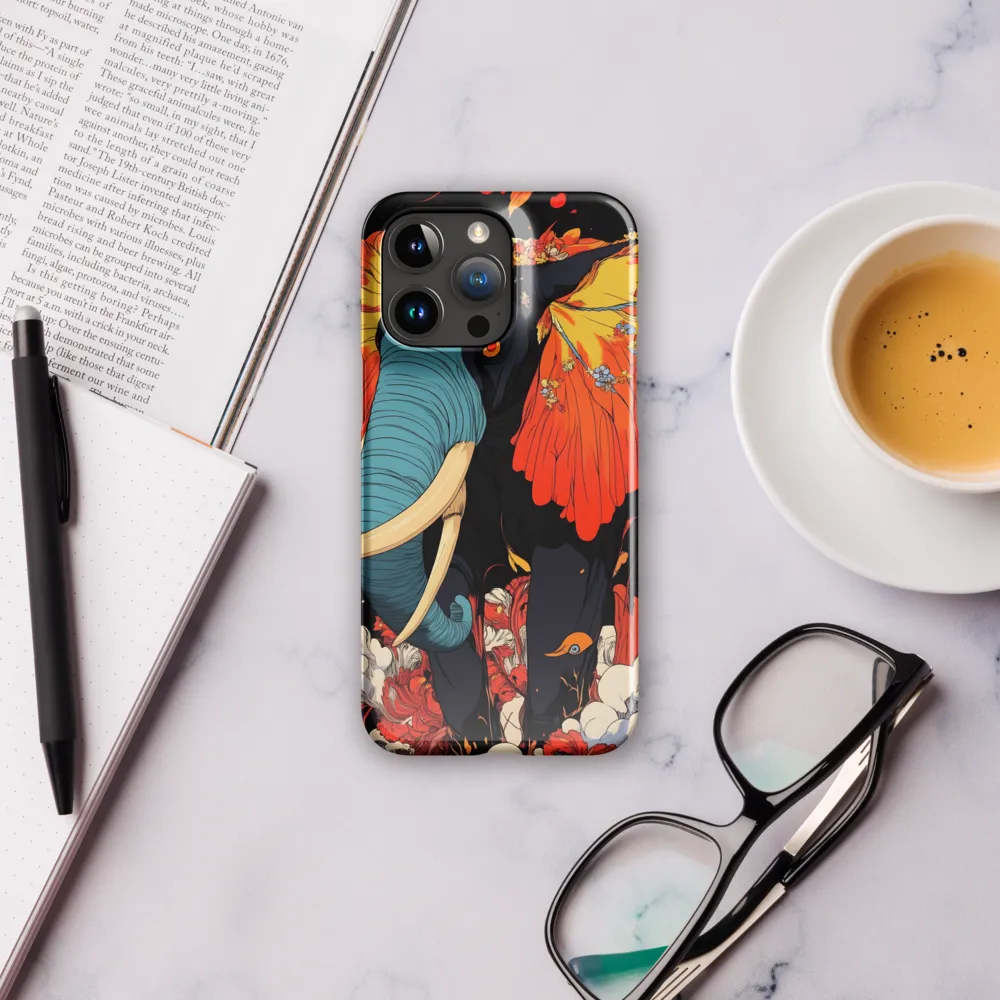 Majesty of the Floral Elephant | Phone Case |  15 Pro Max | Snap Case | Glossy