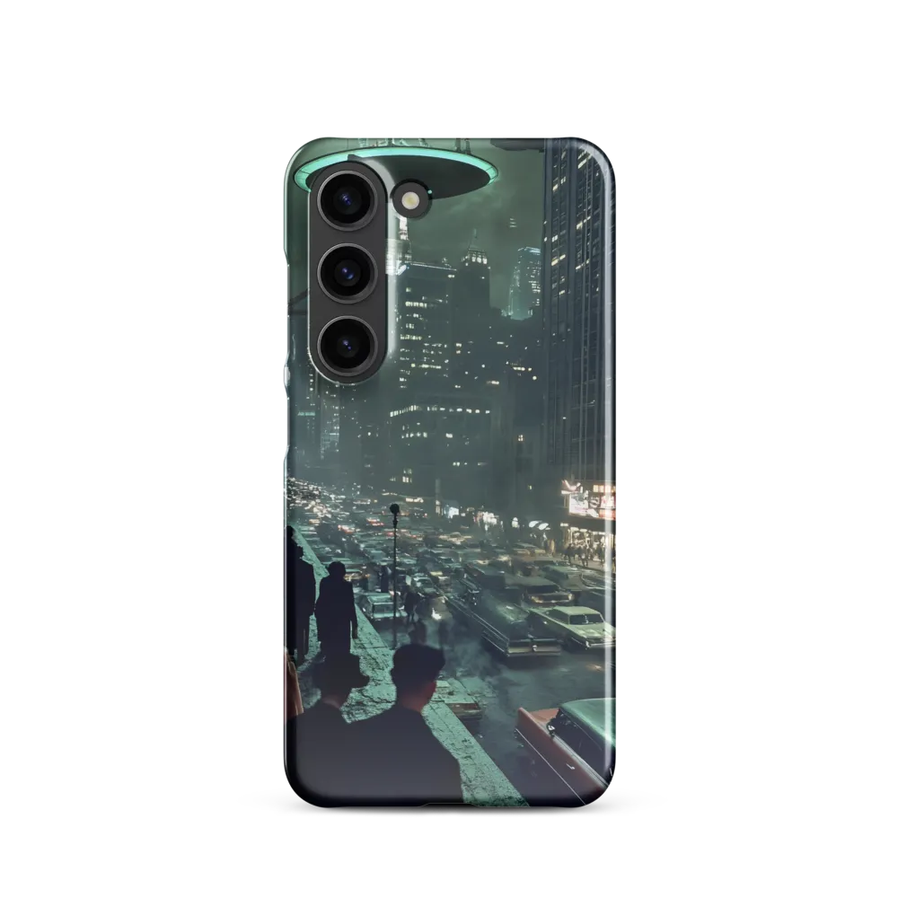 Mysterious Encounters in a Neon City | Phone Case |  S23 | Snap Case | Glossy