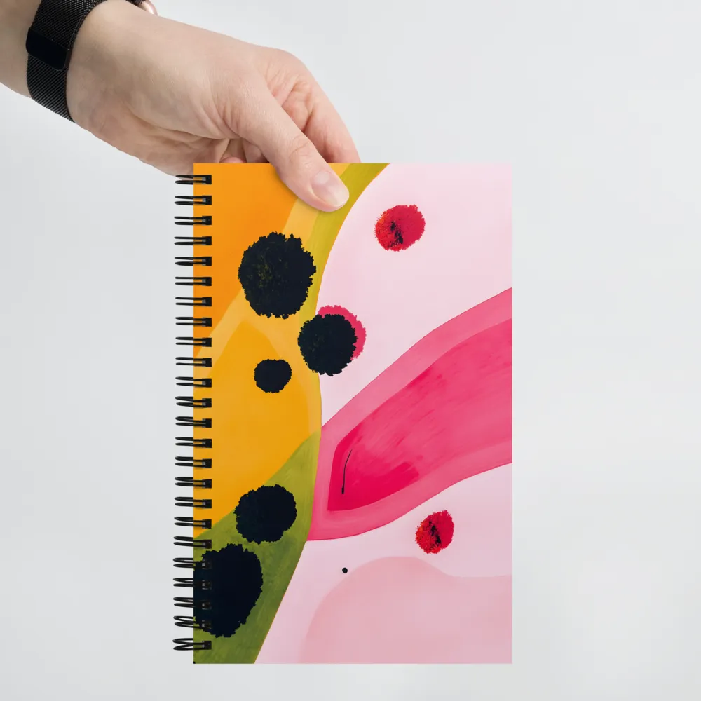 Dynamic Harmony of Color and Form | Spiral Notebook