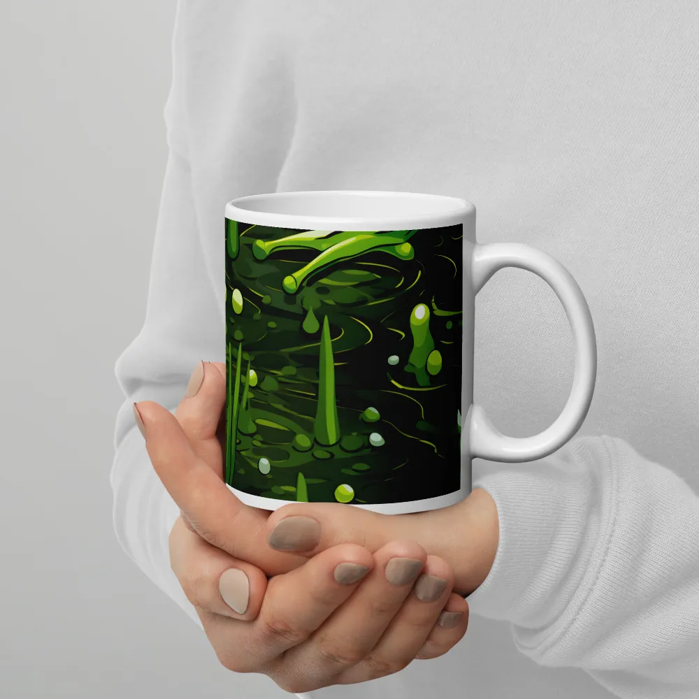 Green Harmony: Life Beneath the Surface | Mugs | Multiple Sizes & Colors