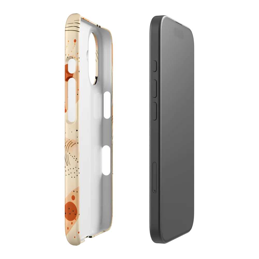 Playful Patterns in Earth Tones | Phone Case |  16 | Snap Case | Matte