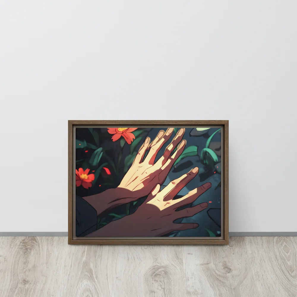 Whispers of Nature | Canvas with Brown Frame | 12″×16″