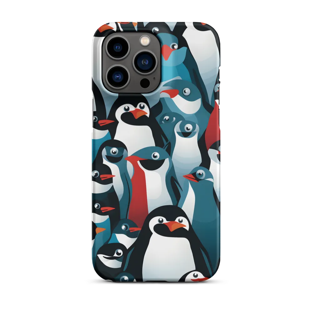 Penguin Parade | Phone Case |  14 Pro Max | Snap Case | Matte