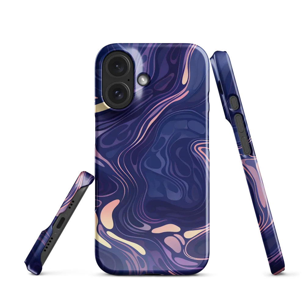 Serene Waves of Color | Phone Case |  16 | Snap Case | Glossy