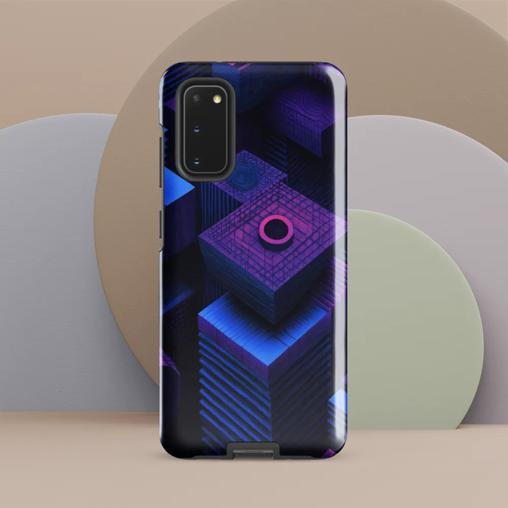 Geometric Dreams in Blue and Purple