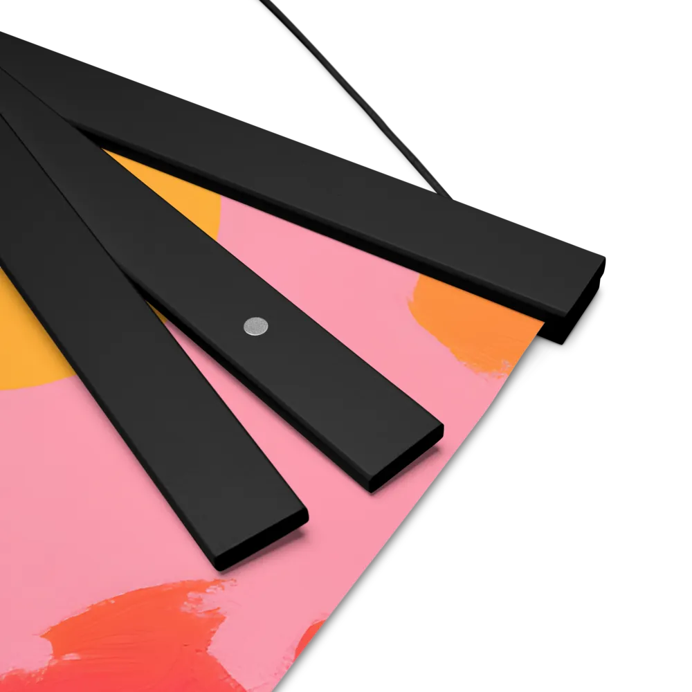 Whispers of the Sun | Poster With Black Wood Hanger | 16″×16″