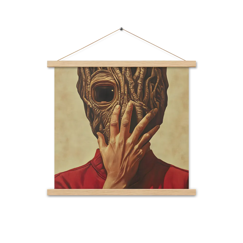 The Mask of Roots | Poster With Oak Wood Hanger | 18″×18″