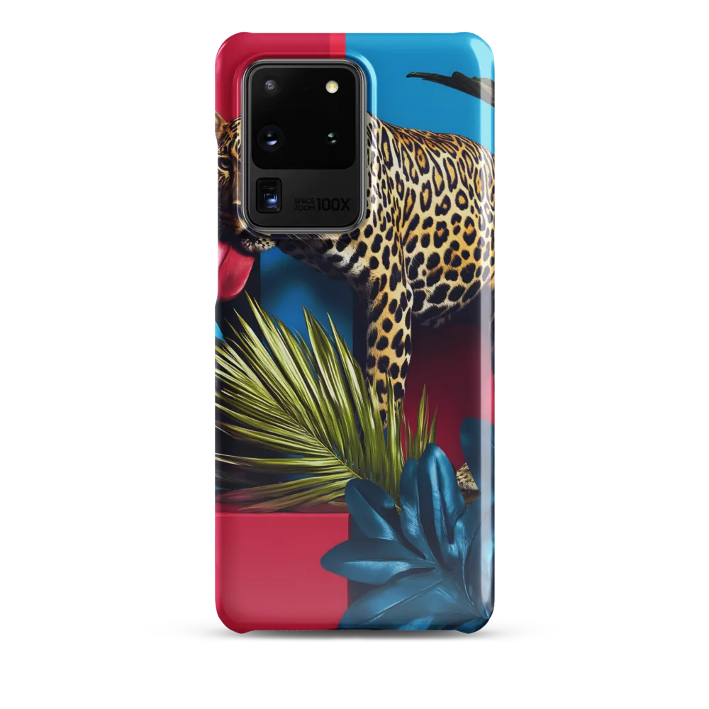 Playful Leopard in Vibrant Paradise