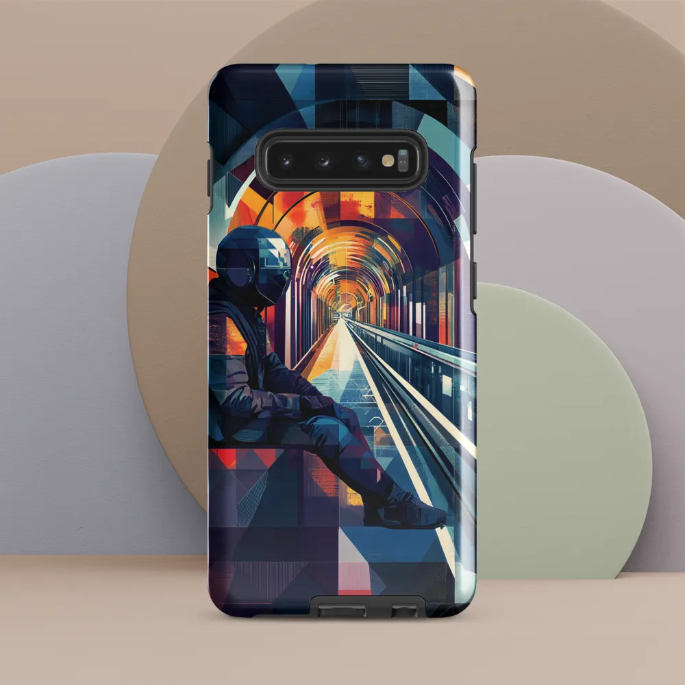 Reflections in a Futuristic Tunnel | Phone Case |  S10 Plus | Tough Case | Glossy