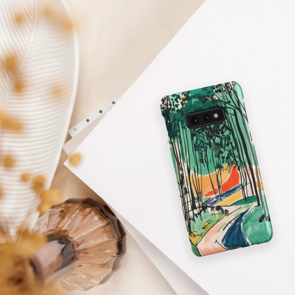 Winding Path Through the Forest | Phone Case |  S10e | Snap Case | Matte