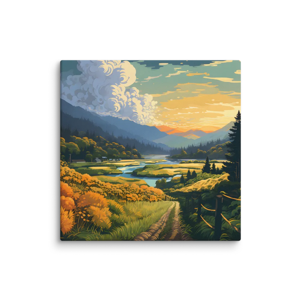 Tranquil Valley at Dusk