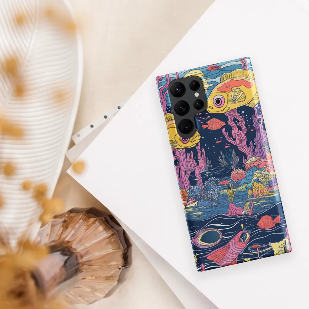 Underwater Dreamscape: A Playful Encounter | Phone Case |  S22 Ultra | Snap Case | Matte