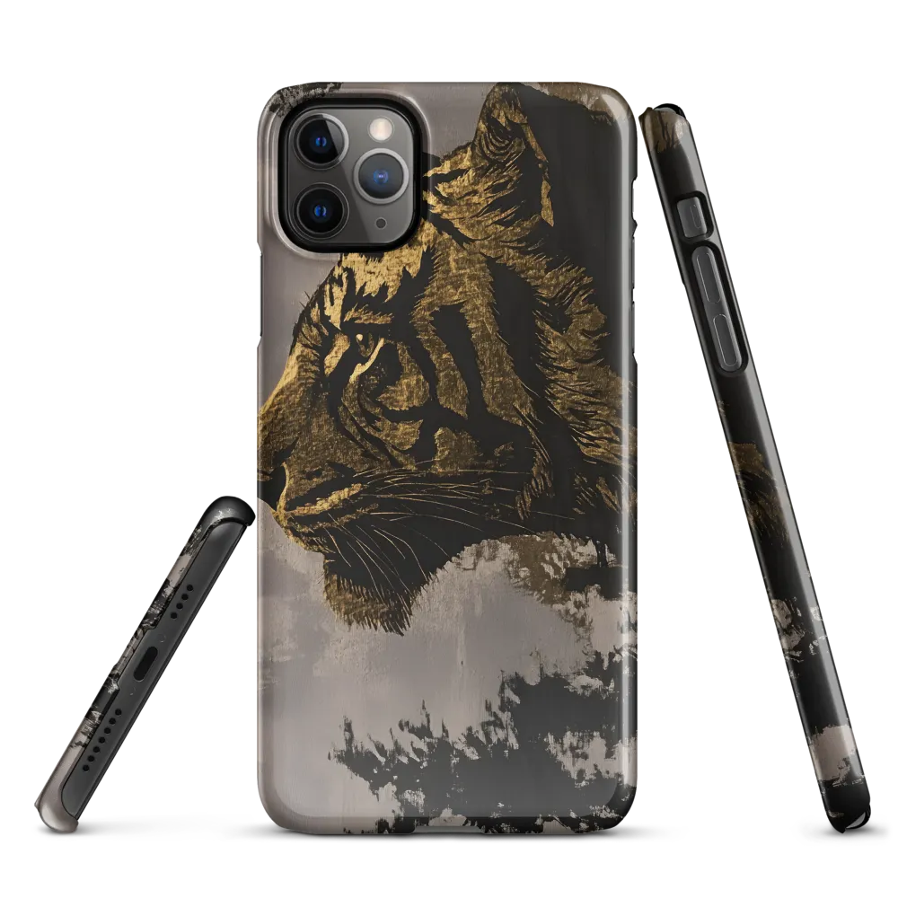 Majestic Silence: The Golden Tiger | Phone Case |  11 Pro Max | Snap Case | Glossy