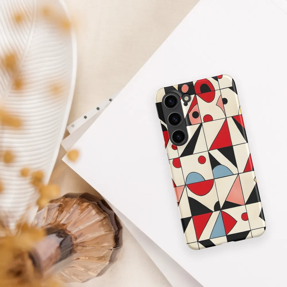 Dynamic Geometric Harmony | Phone Case |  S23 | Snap Case | Matte