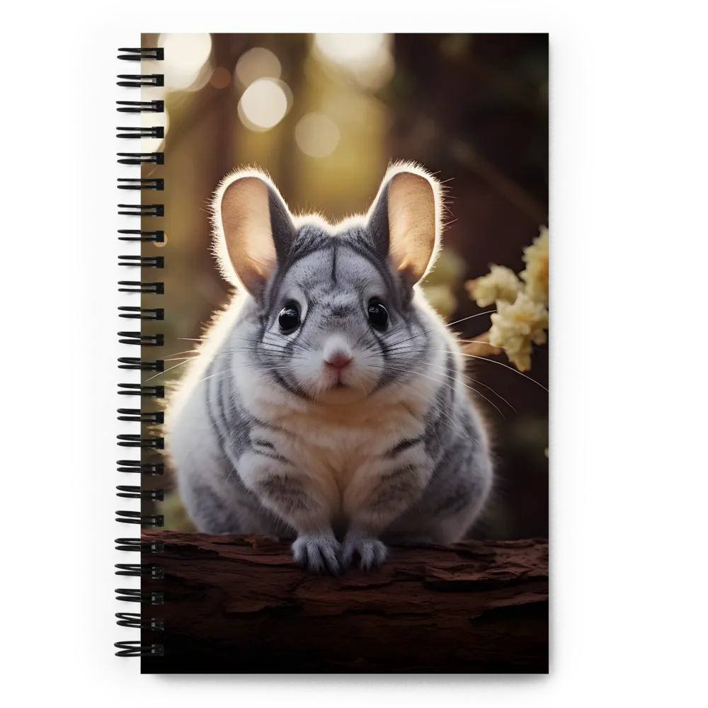 Curious Chinchilla in the Forest | Spiral Notebook