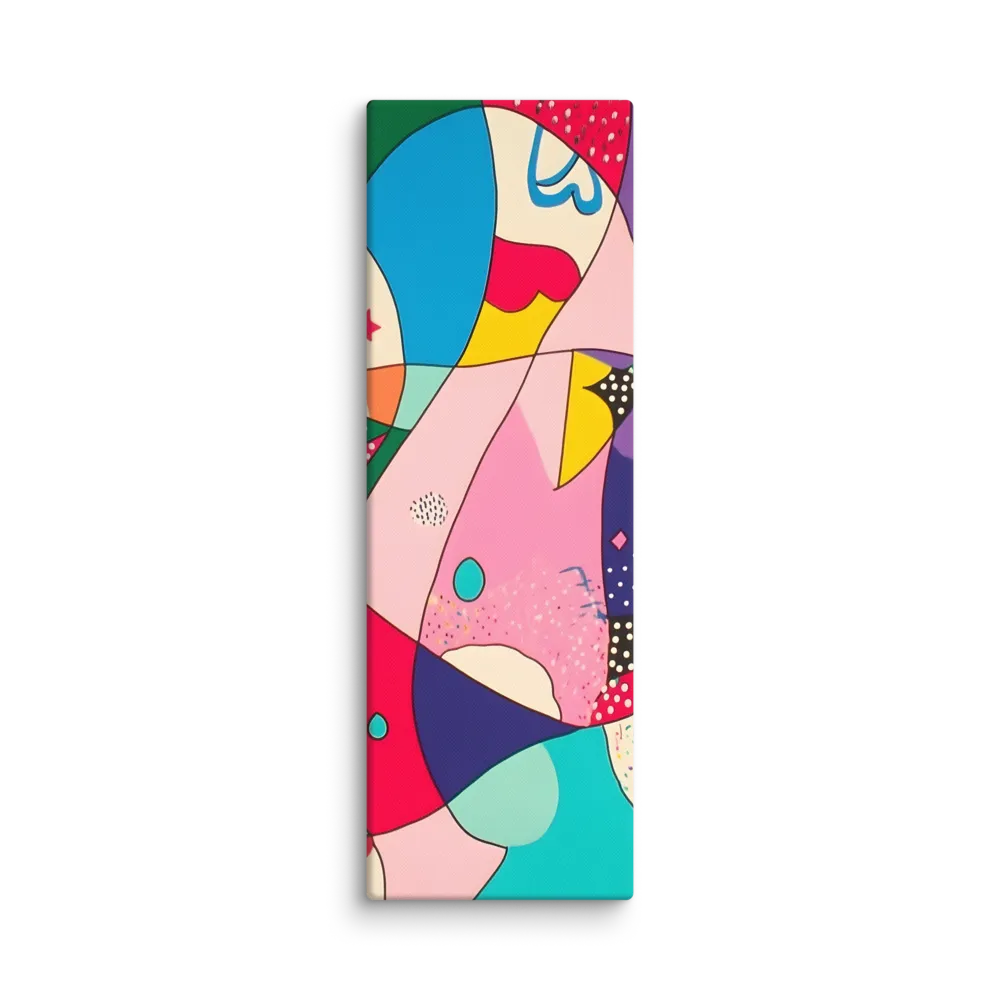 Playful Geometry in Color | Canvas | 12″×36″