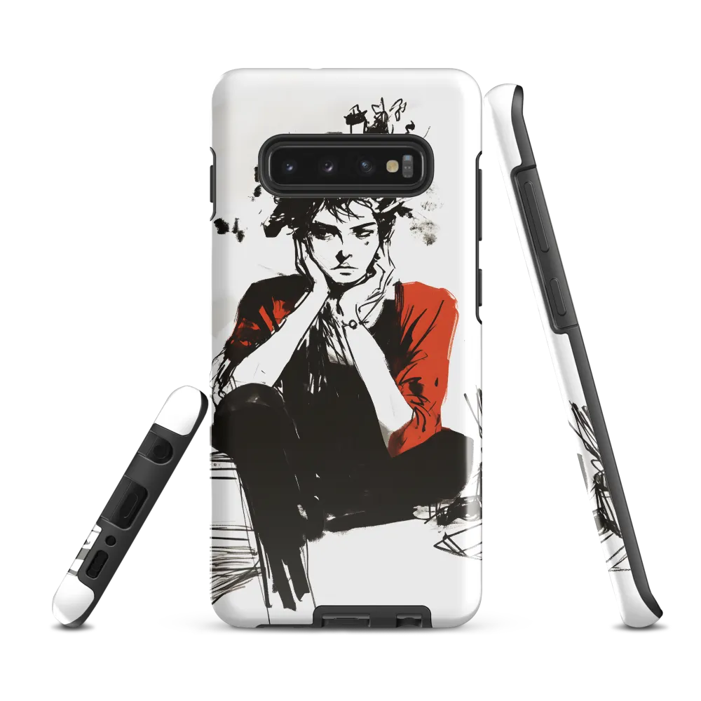 Contemplation Amidst Creativity | Phone Case |  S10 Plus | Tough Case | Glossy