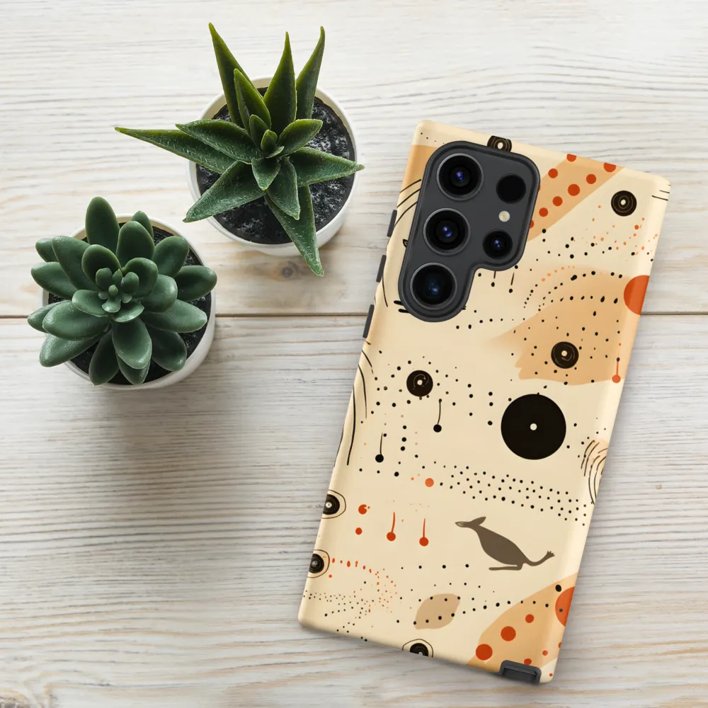 Playful Patterns in Earth Tones | Phone Case |  S23 Ultra | Tough Case | Matte