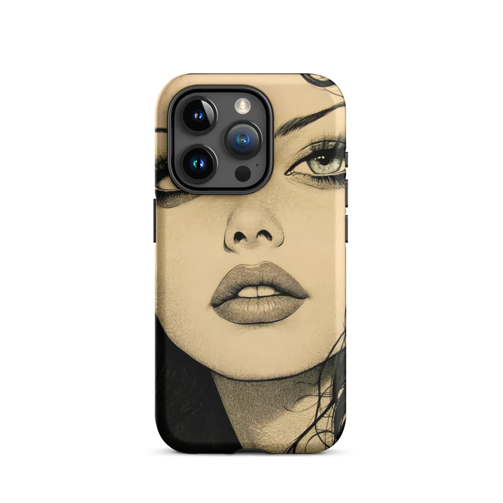 Enigmatic Gaze | Phone Case |  15 Pro | Tough Case | Matte