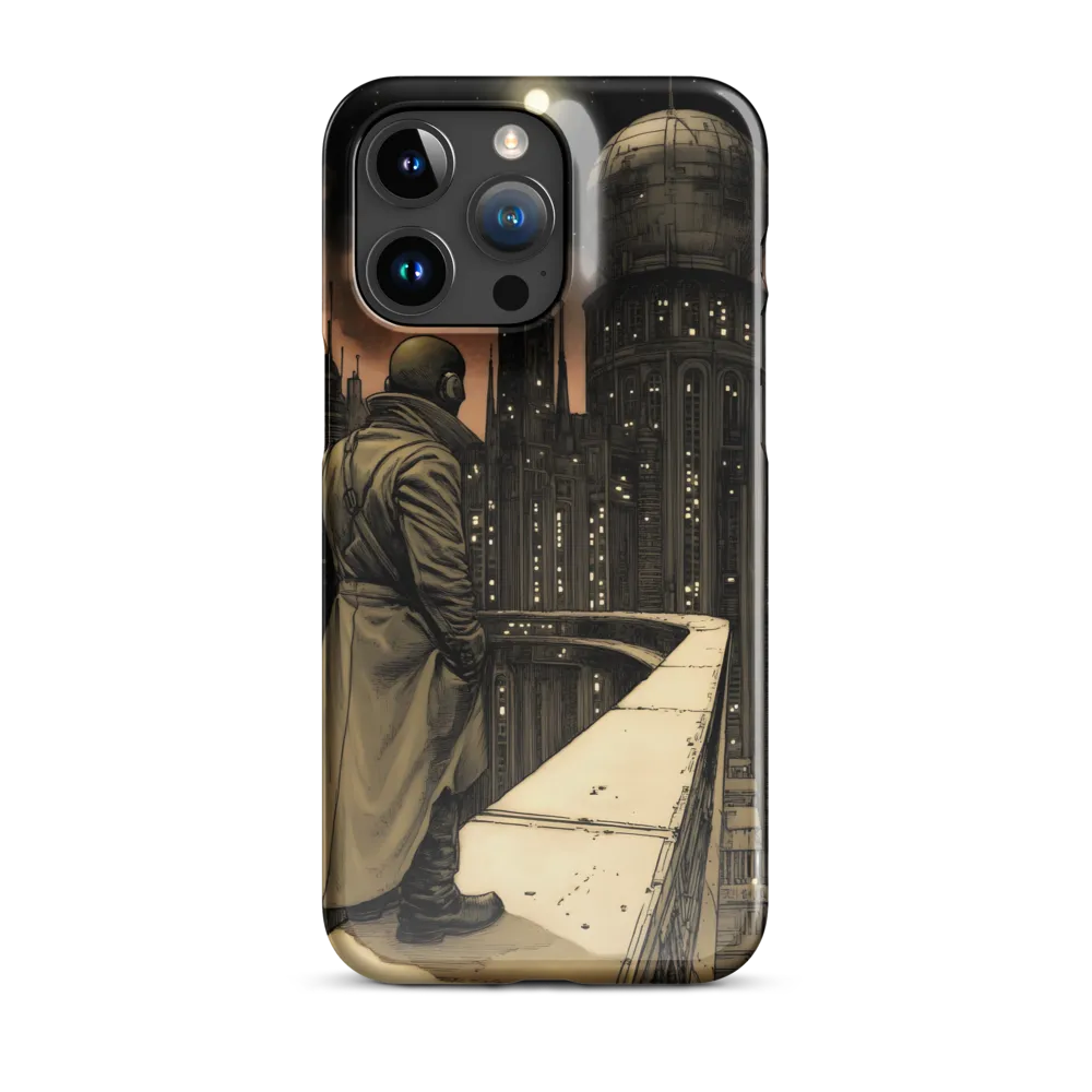 A Contemplative Gaze Over the Futuristic Metropolis