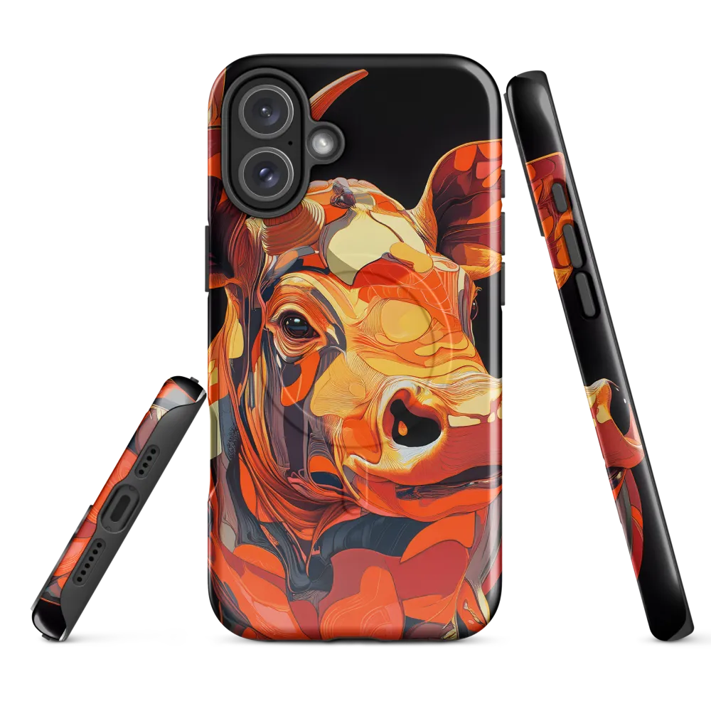 Modern Serenade: The Vibrant Cow