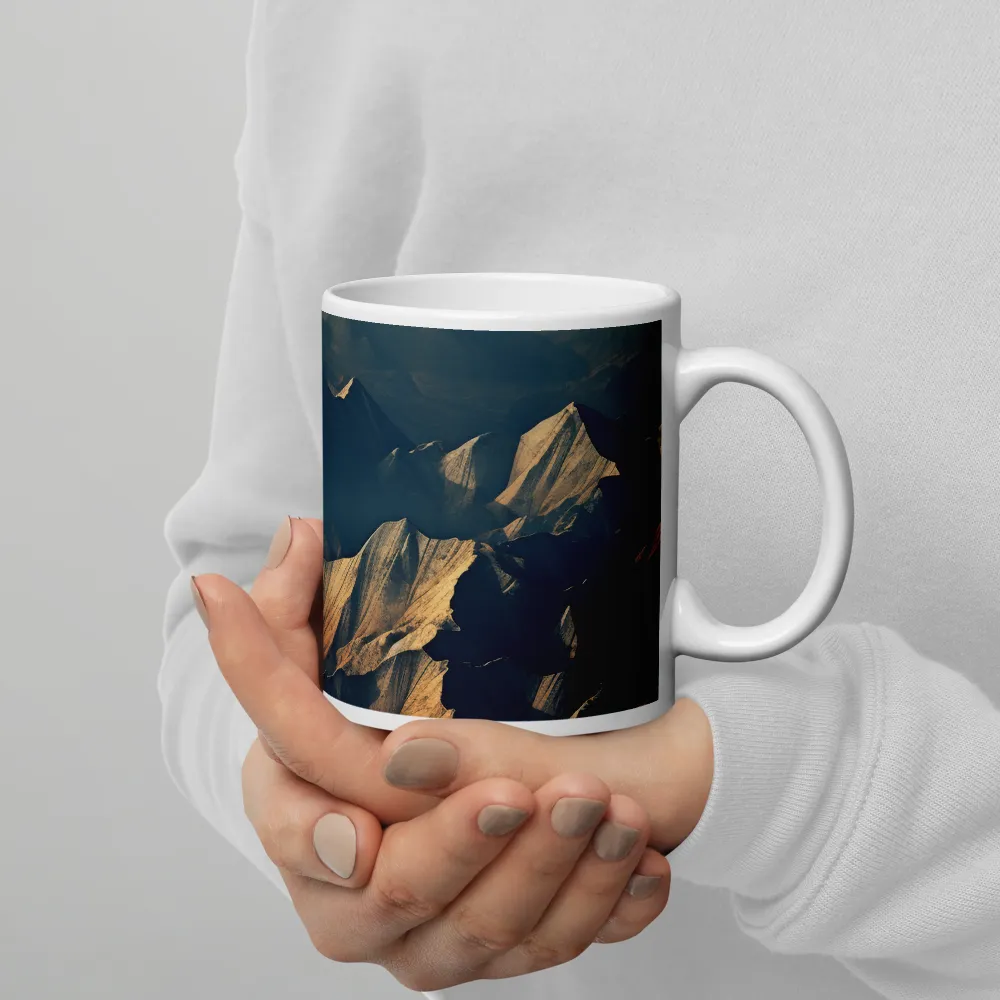 Majestic Mountains: An Aerial Serenity | Mugs | Multiple Sizes & Colors